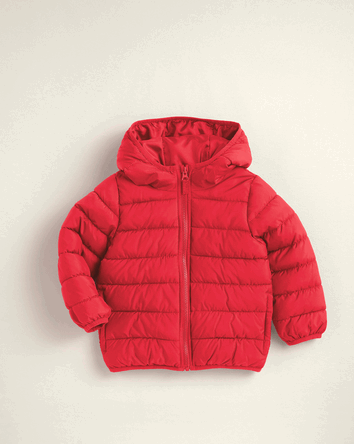 Tout-petit gar&ccedil;on - Blouson matelass&eacute; compact mi-&eacute;paisseur - Rouge, 
